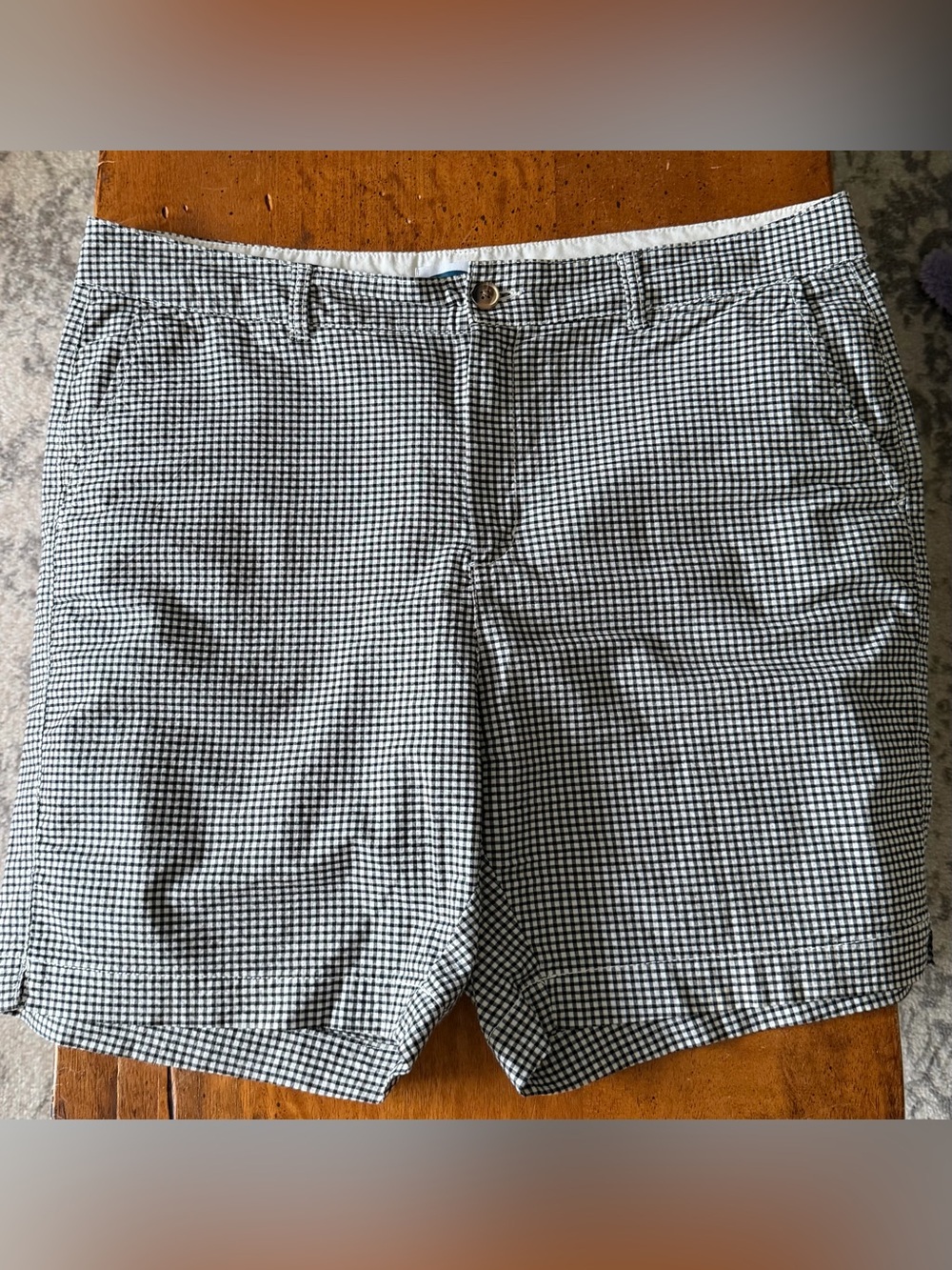Old Navy Black and White Gingham Shorts